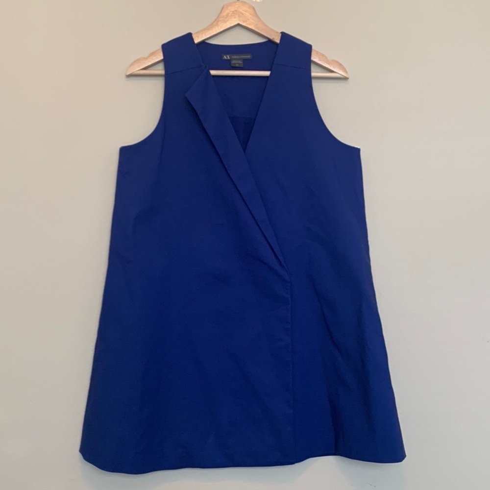 A/X Armani Exchange Royal Blue Sleeveless Coat